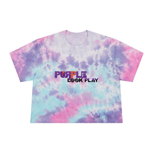 Purple Look Play Women's Tie-Dye Crop Tee