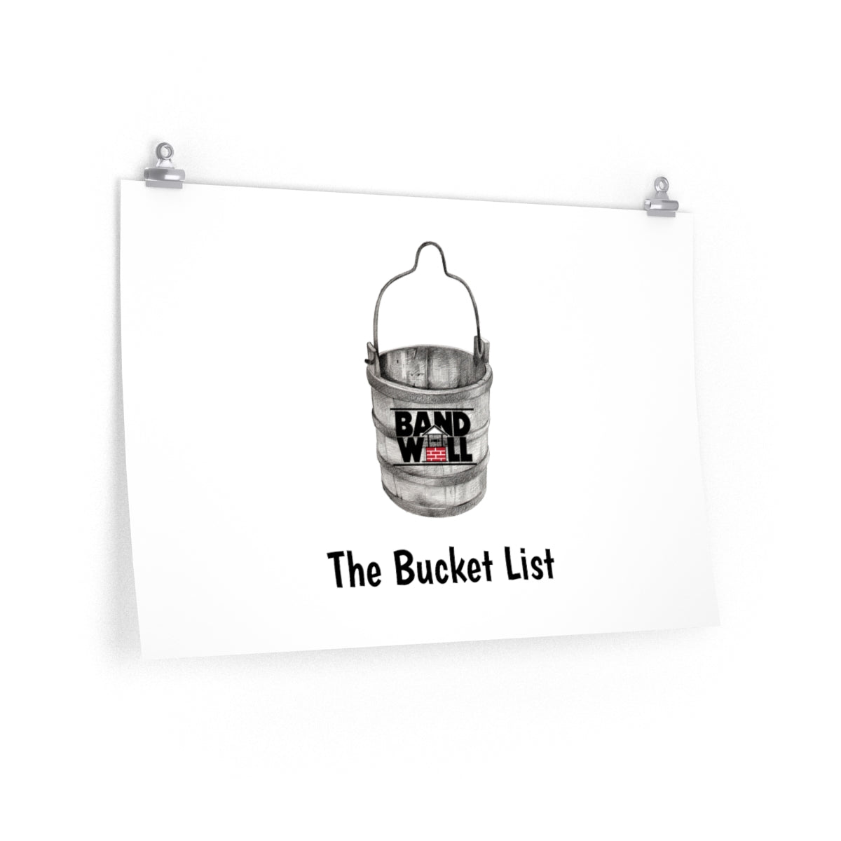 Band Well Bucket List - Matte horizontal posters