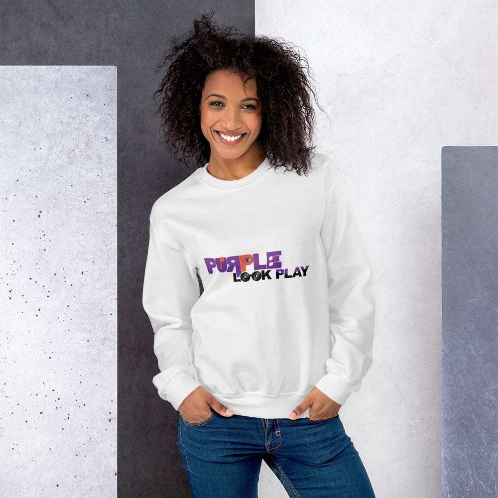 Purple Look Play Unisex Sweatshirt