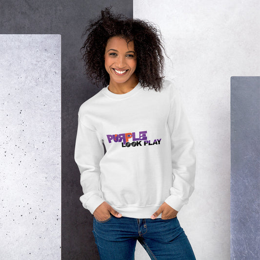 Purple Look Play Unisex Sweatshirt
