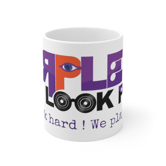 Purple Look Play "Work Hard Play Hard" Ceramic Mugs (11oz\15oz\20oz)