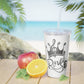 Royal 62 Records Plastic Tumbler with Straw